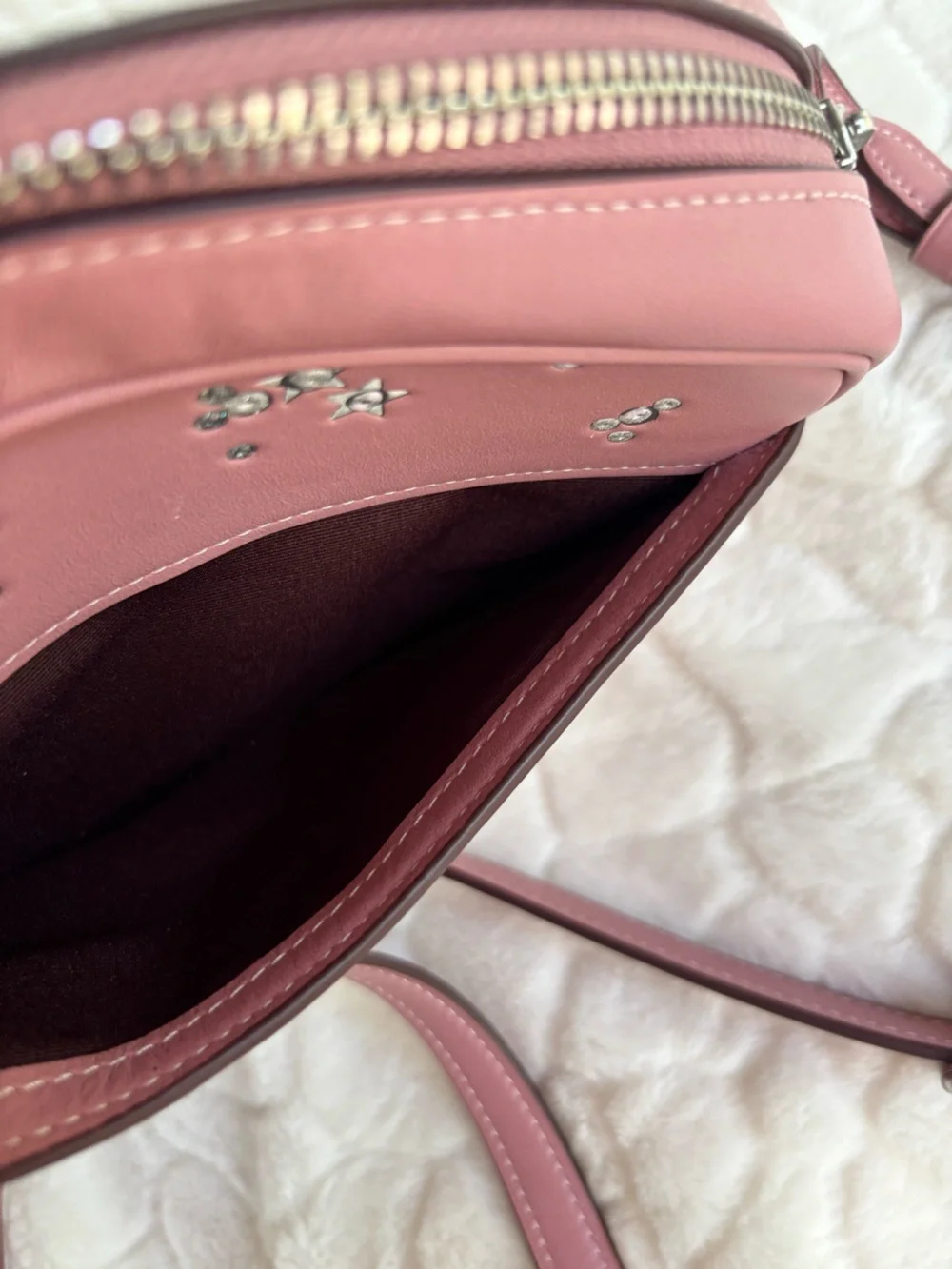 Coach MINI JAMIE CAMERA BAG WITH STAR PRINT